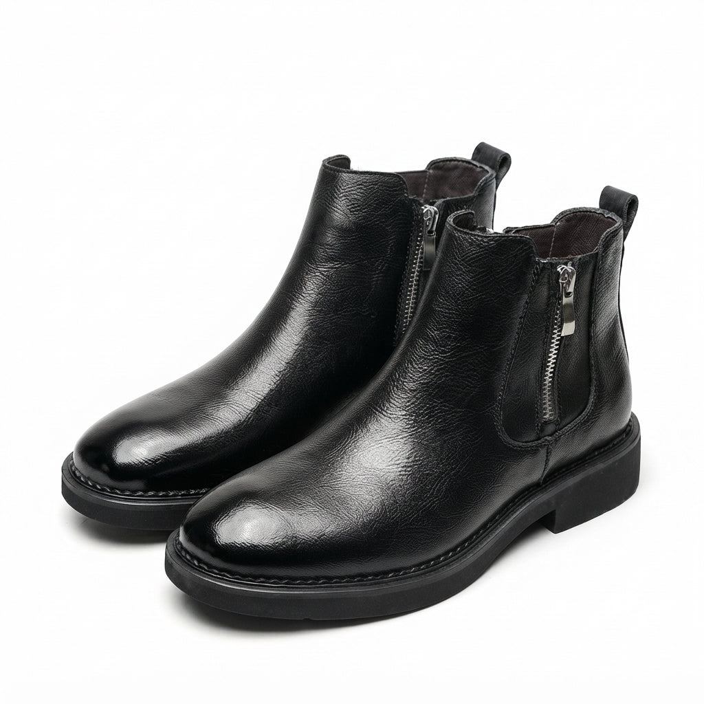 Men's Refined Leather Ankle Boots