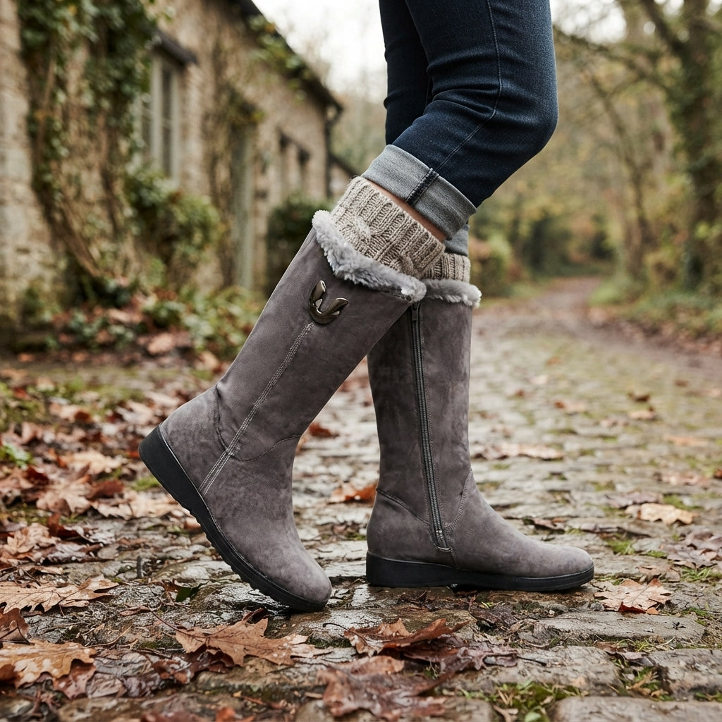 Women's Cosy Fur-Lined Knee-High Boots