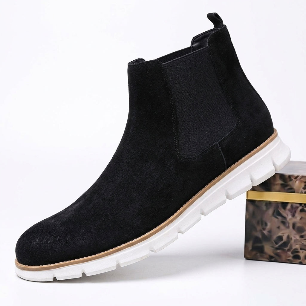 Men's Relaxed Suede Chelsea Boots