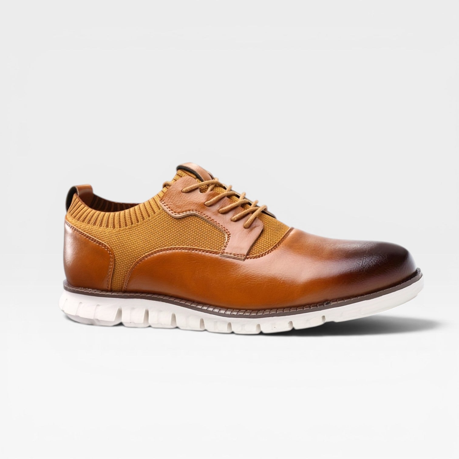 Baskets style Oxford pour hommes – Baskets habillées décontractées en cuir à lacets