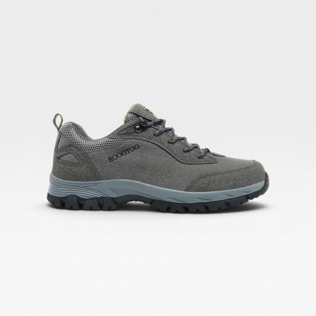 Men's Outdoor Walking Shoes – Suede Lace Up Comfortable Hiking Trainers