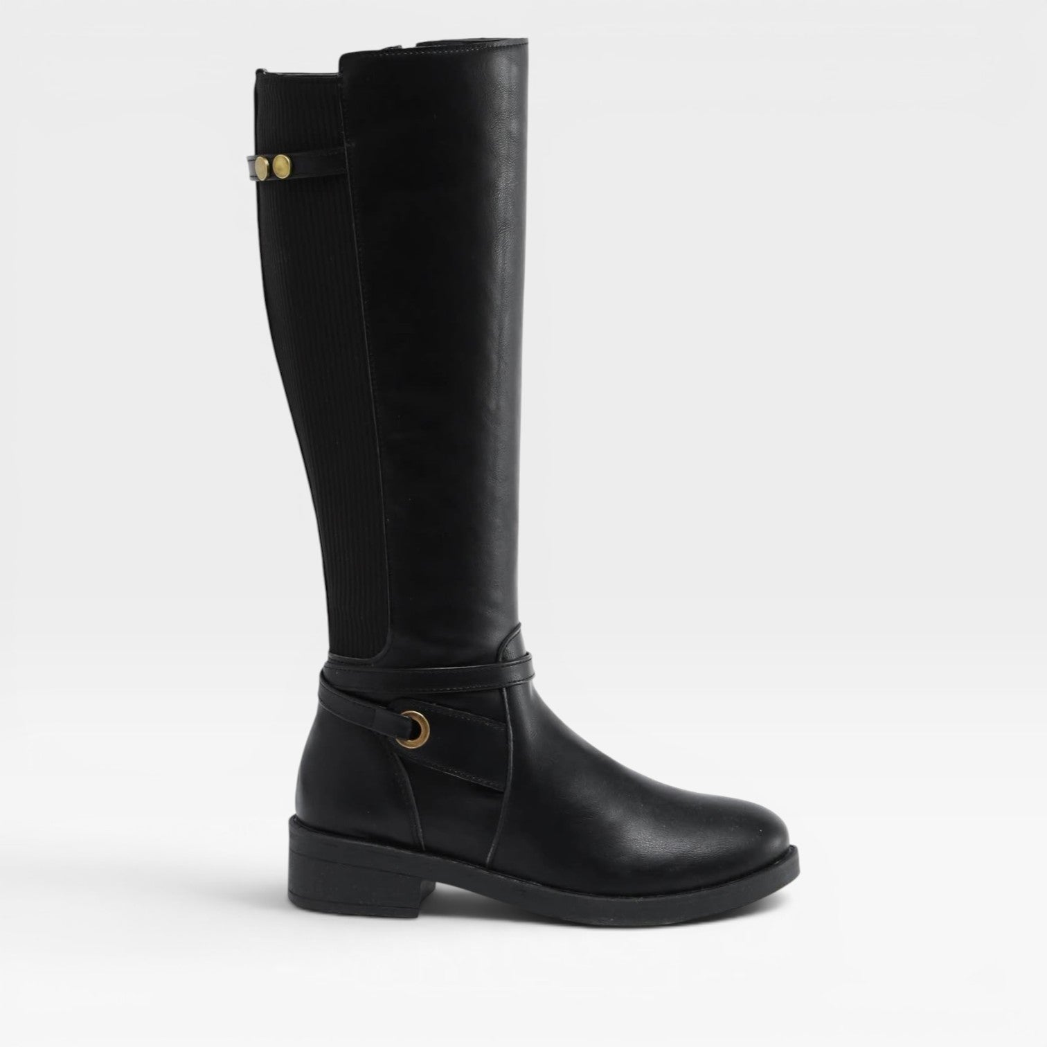 Women's Knee High Boots – Elastic Panel Comfort Boots