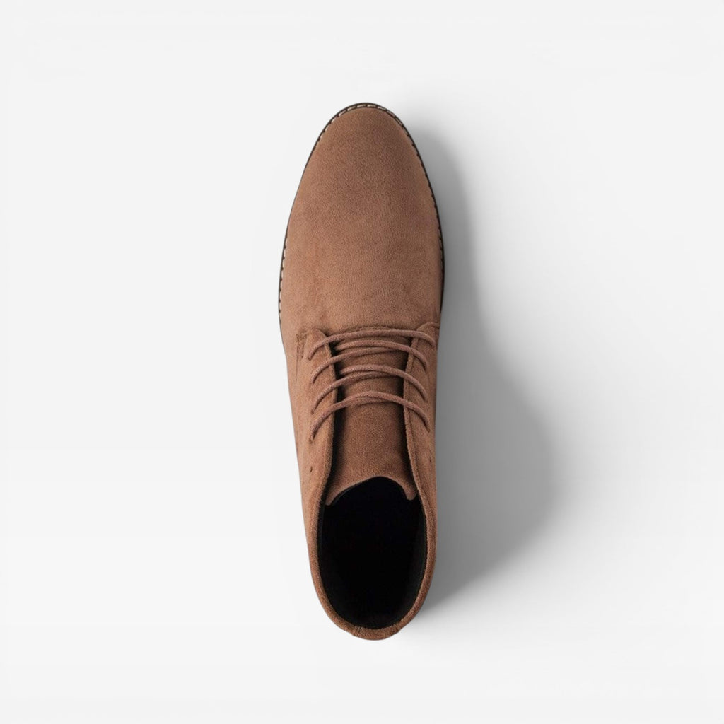 Bottes désert en daim pour hommes – Bottines classiques à lacets cheville Chukka