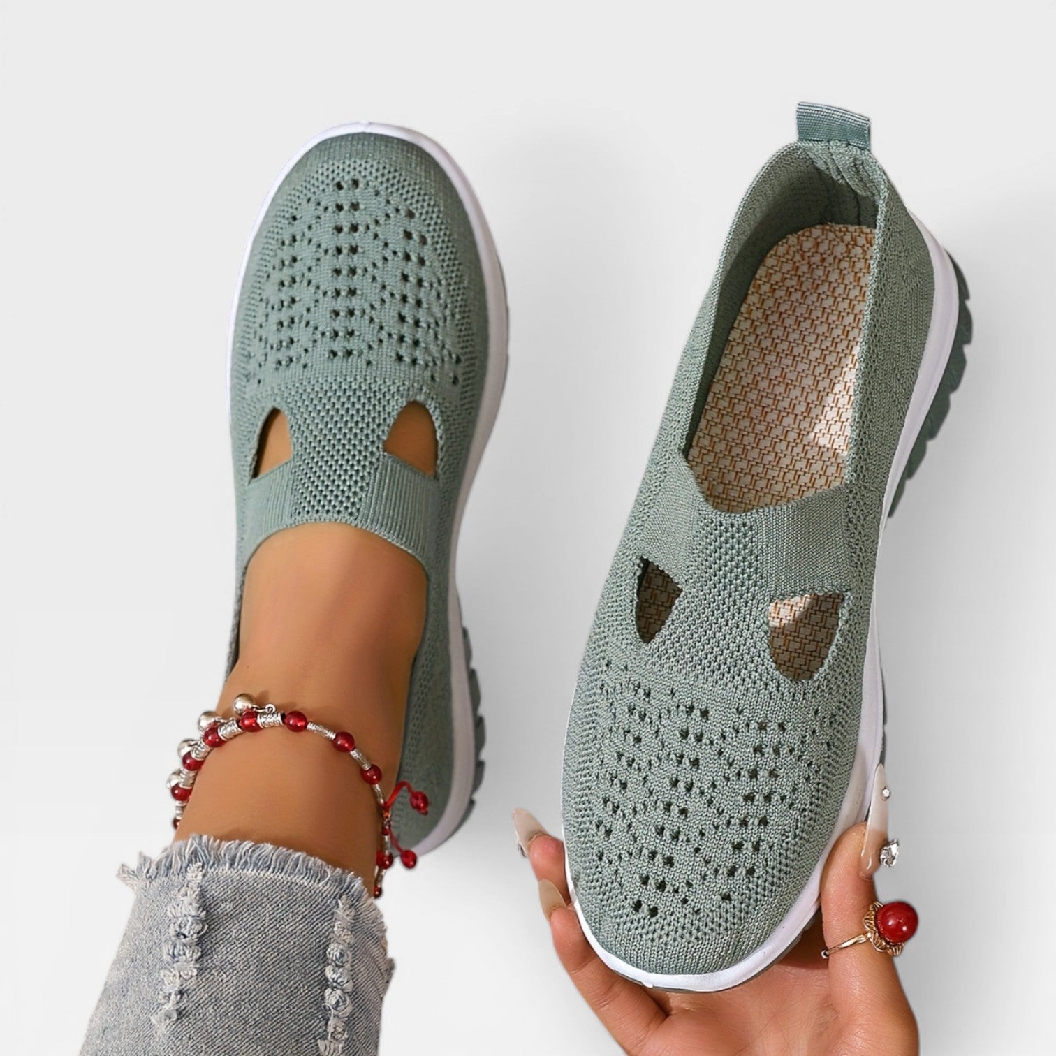 Women’s Breathable Slip-On Sneakers for Walking