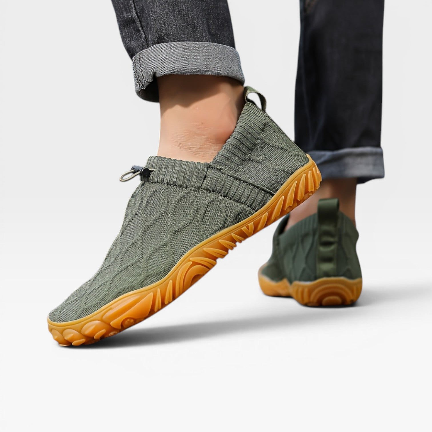 Men's Slip On Knit Trainers – Breathable Lightweight Casual Sneakers
