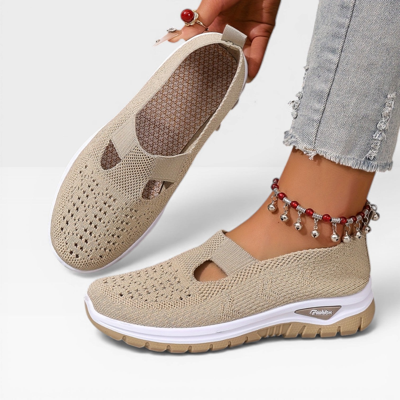 Women’s Breathable Slip-On Sneakers for Walking