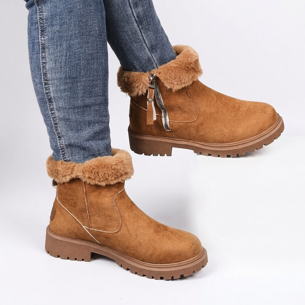 Women's Cosy Suede Side-Zip Ankle Boots