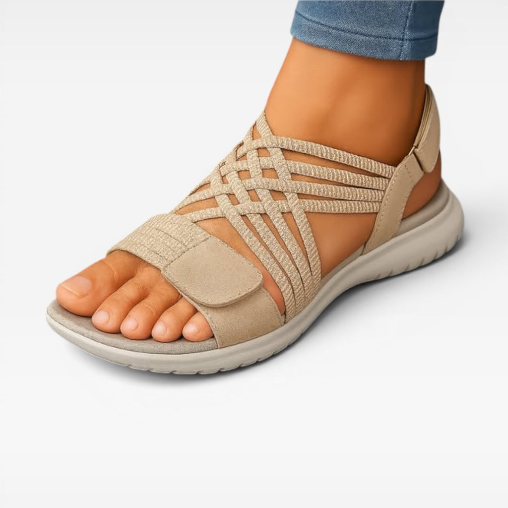 Women's Walking Sandals – Comfortable Open Toe Cushioned Summer Slides