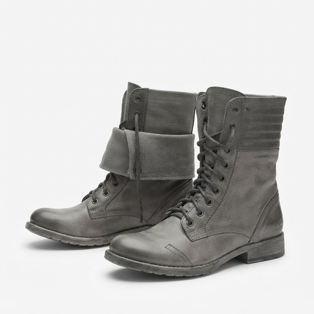 Women's Rugged Lace-Up Combat Boots