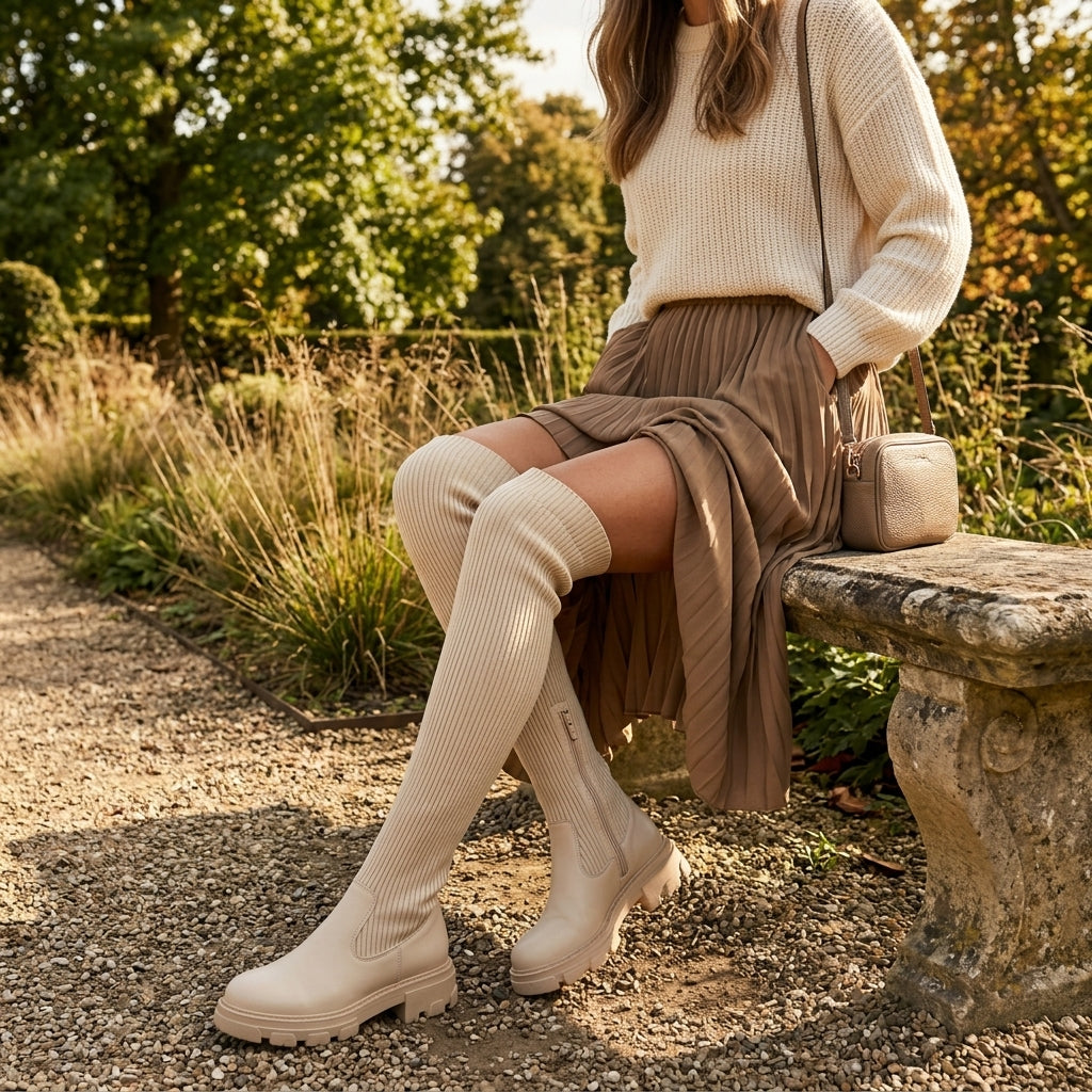 Women's Chic Over The Knee High Platform Boots