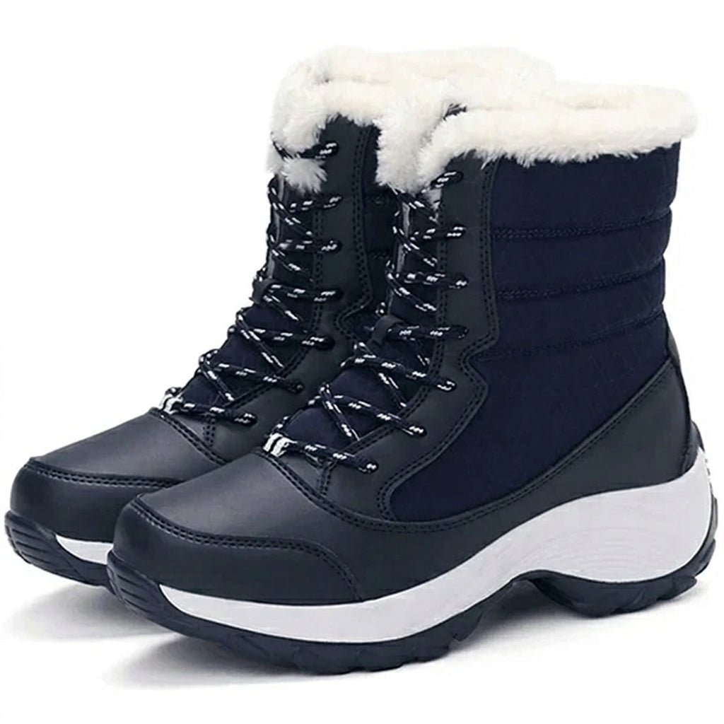 Women's Cosy Platform Lace-Up Snow Boots