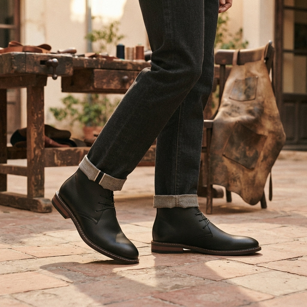 Men's Relaxed Lace-Up Chukka Boots