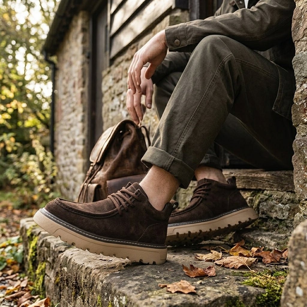 Men's Relaxed Suede Ankle Boots