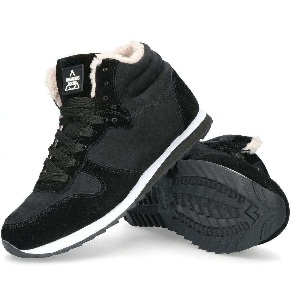 Men's Cosy Fleece-Lined High-Top Winter Trainers