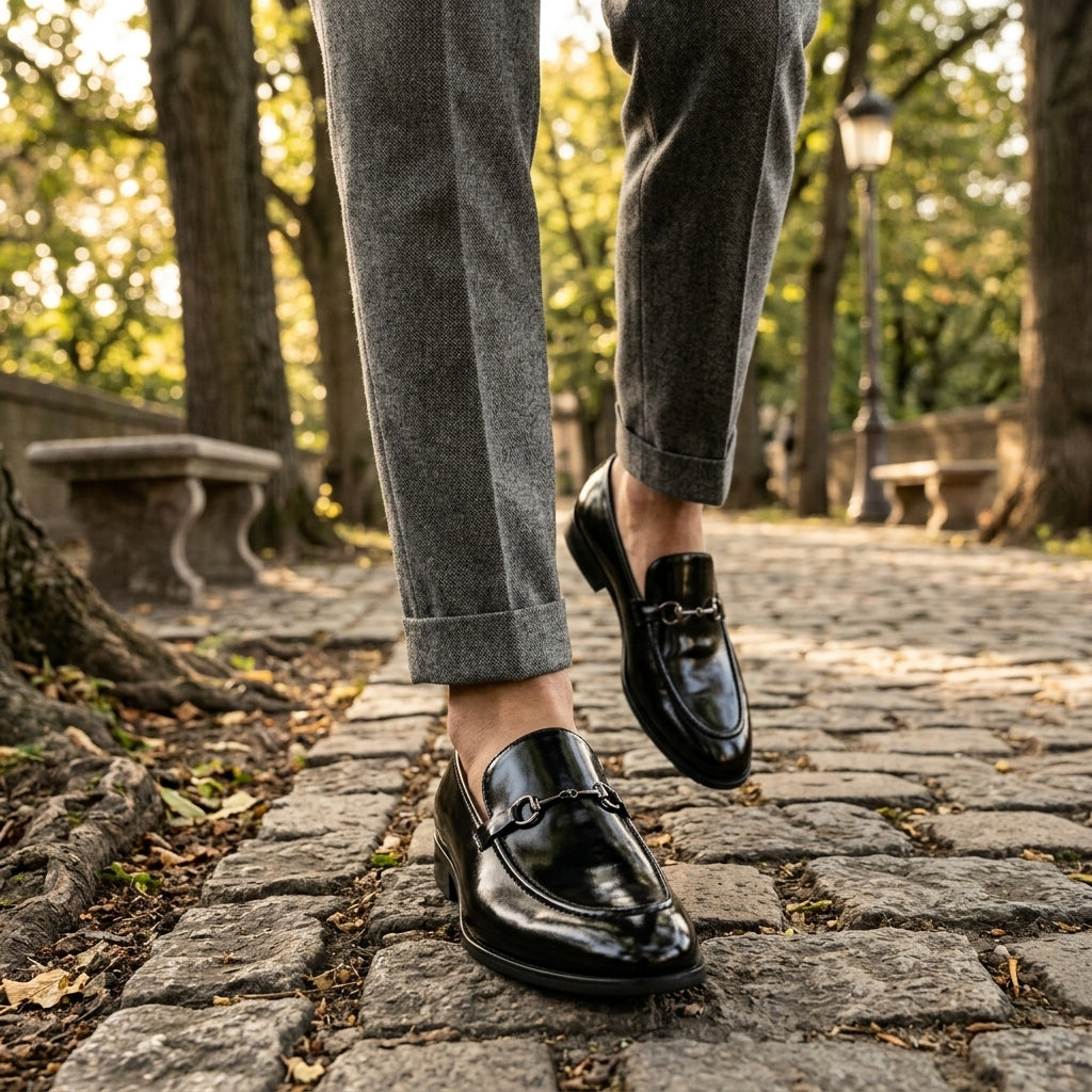 Men's Black Loafers – Smart Shoes