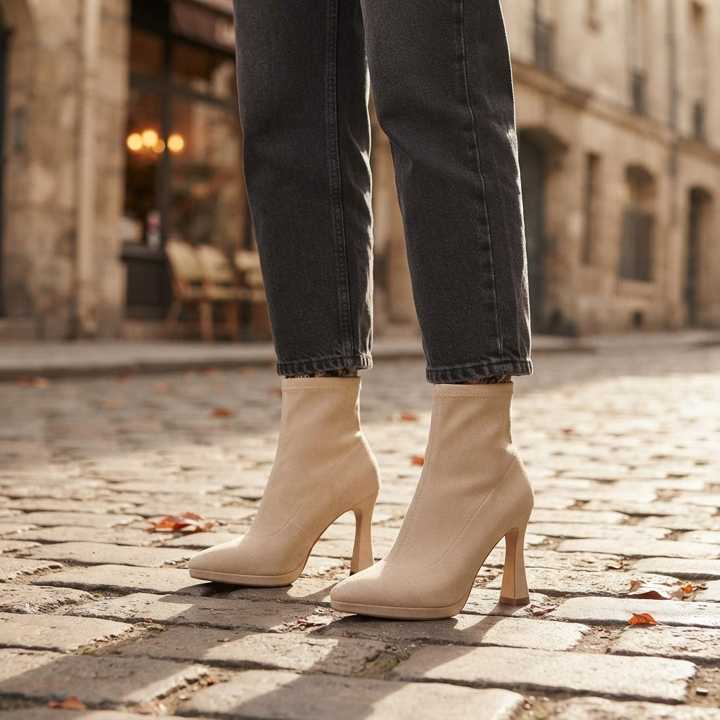 Women's Elegant Platform Sock Boots