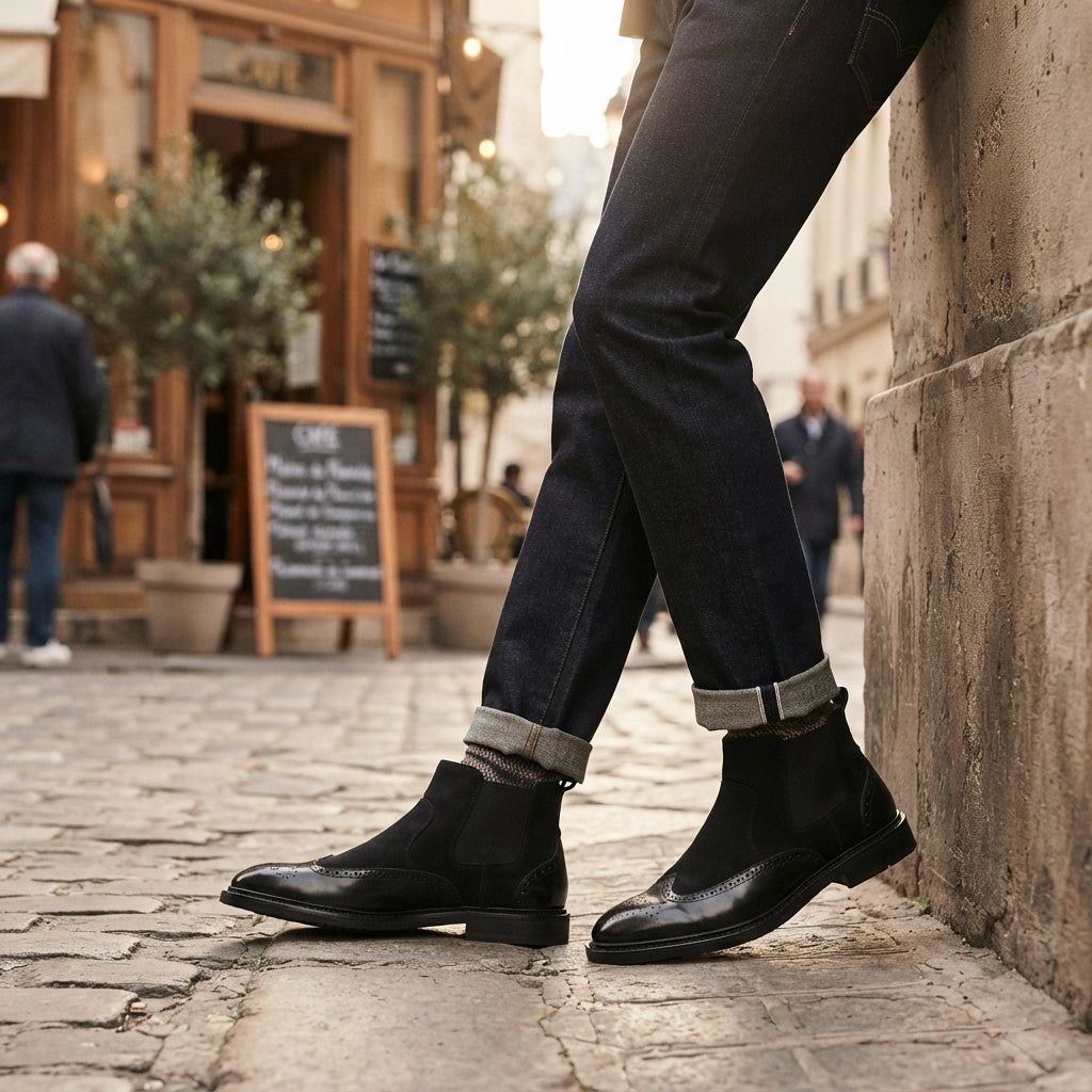 Men's Classic Suede Chelsea Boots