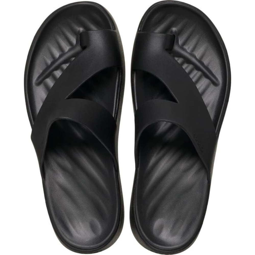 Women's Platform Toe Loop Sandals – Cushioned Slip On Comfort Slides