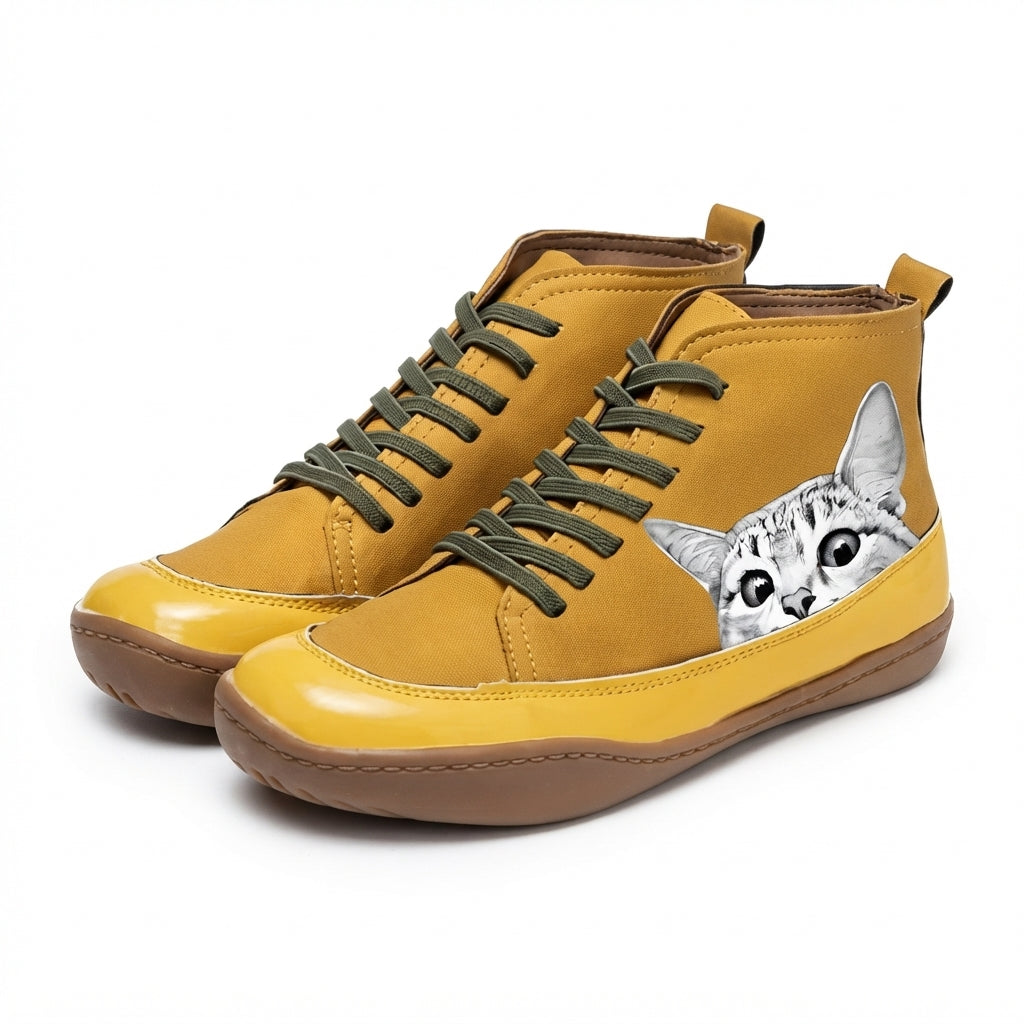 Women's Cosy Cat Ankle Boots