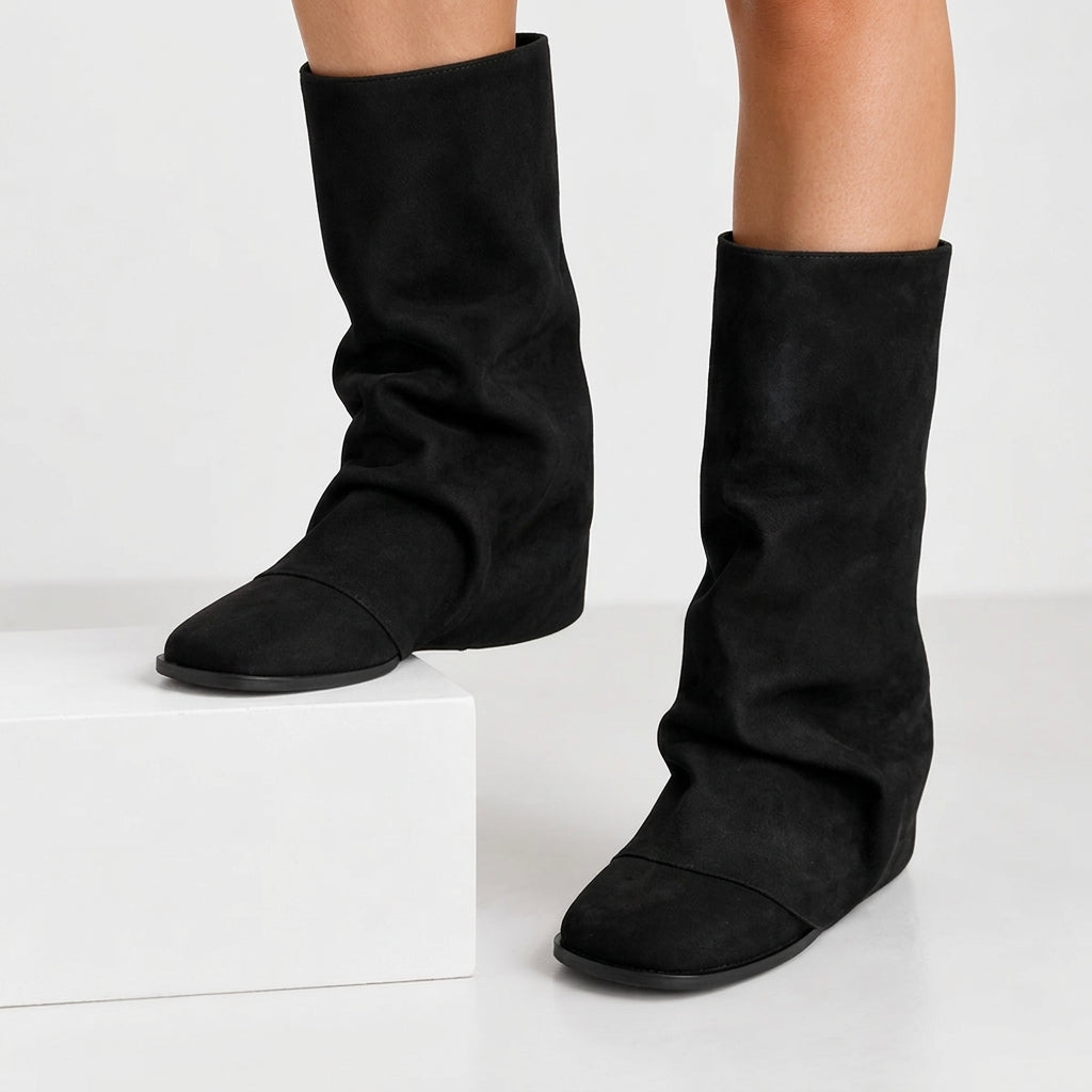 Women's Chic Suede Slouch Boots