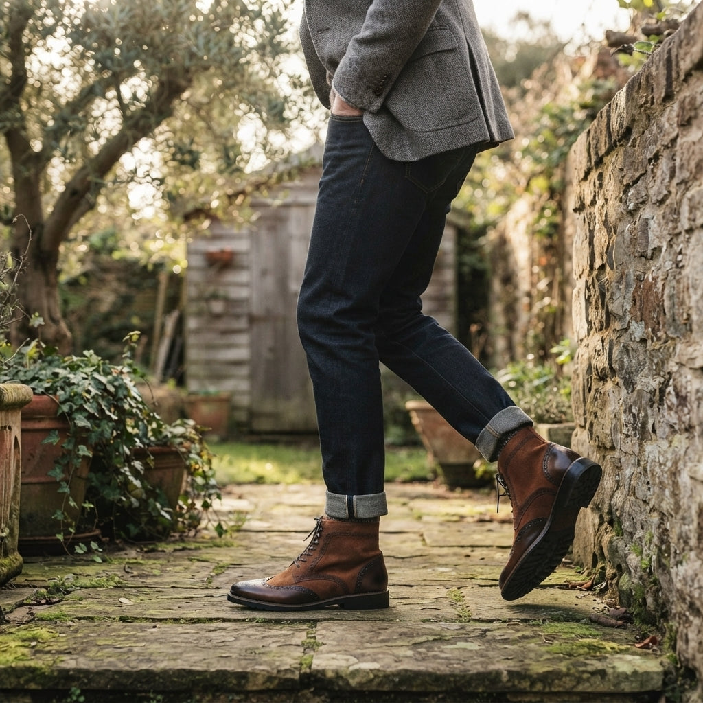 Men's Classic Leather Ankle Boots
