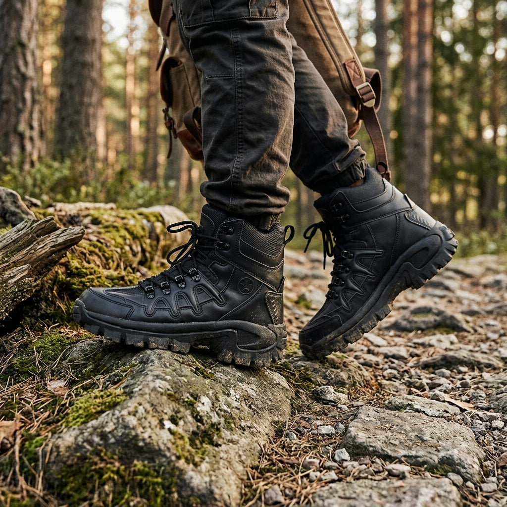 Men's Rugged Waterproof Walking Boots