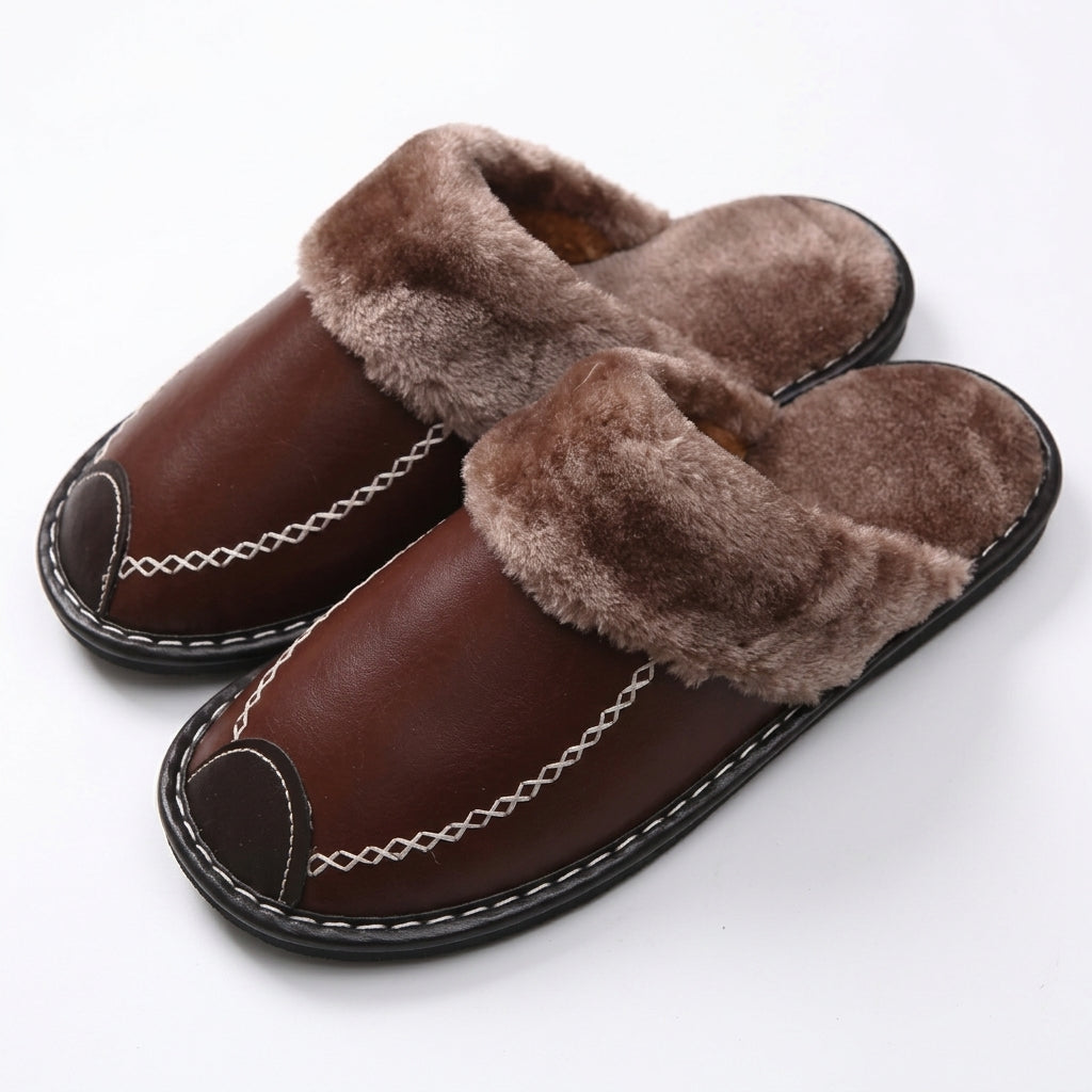 Women's Cosy Leather Slippers