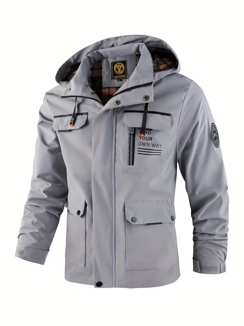 Men's Rugged Hooded Winter Jacket