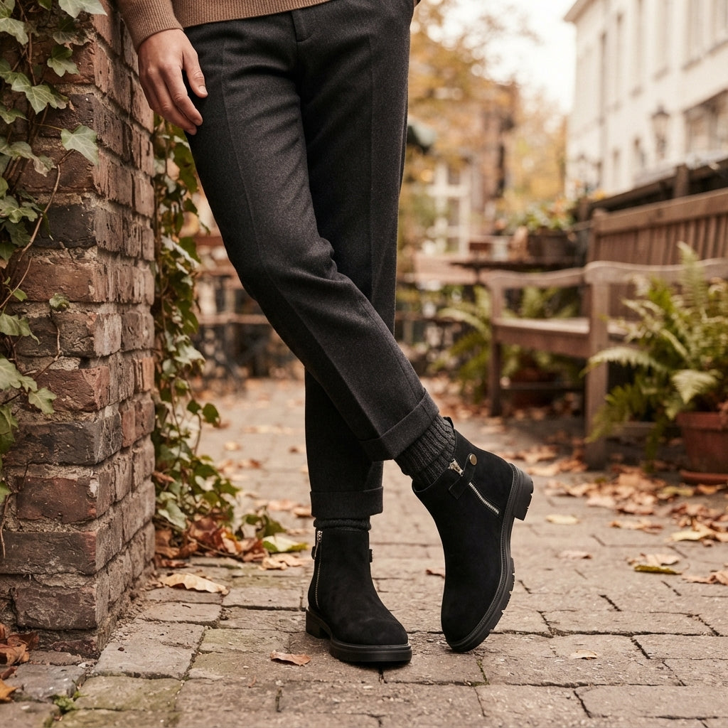 Men's Rugged Suede Ankle Boots