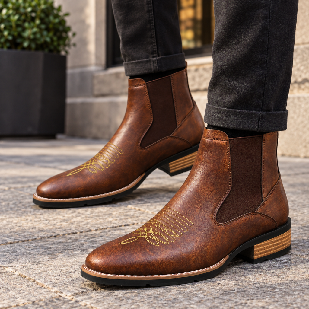 Men's Leather Chelsea Boots