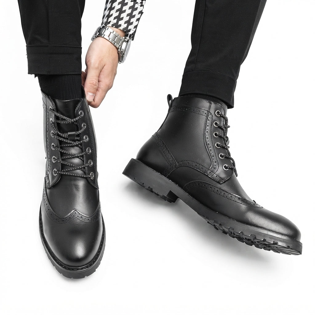 Men's Classic Leather Combat Boots
