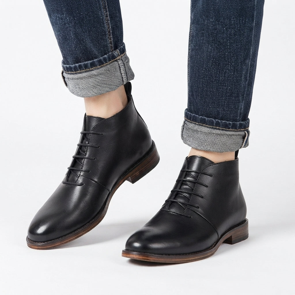 Men's Classic Leather Ankle Boots