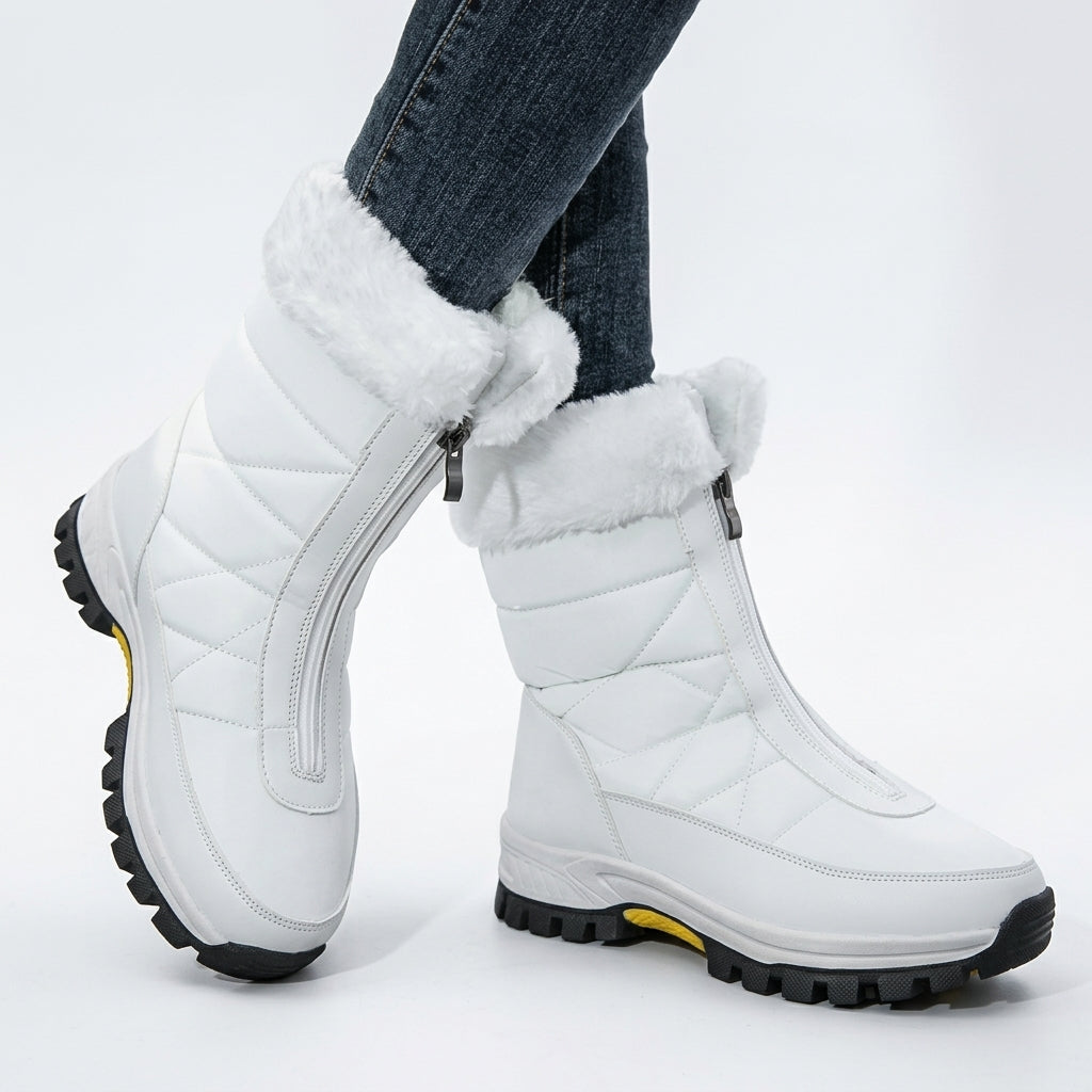 Women's Faux Fur Cuff Ankle Boots