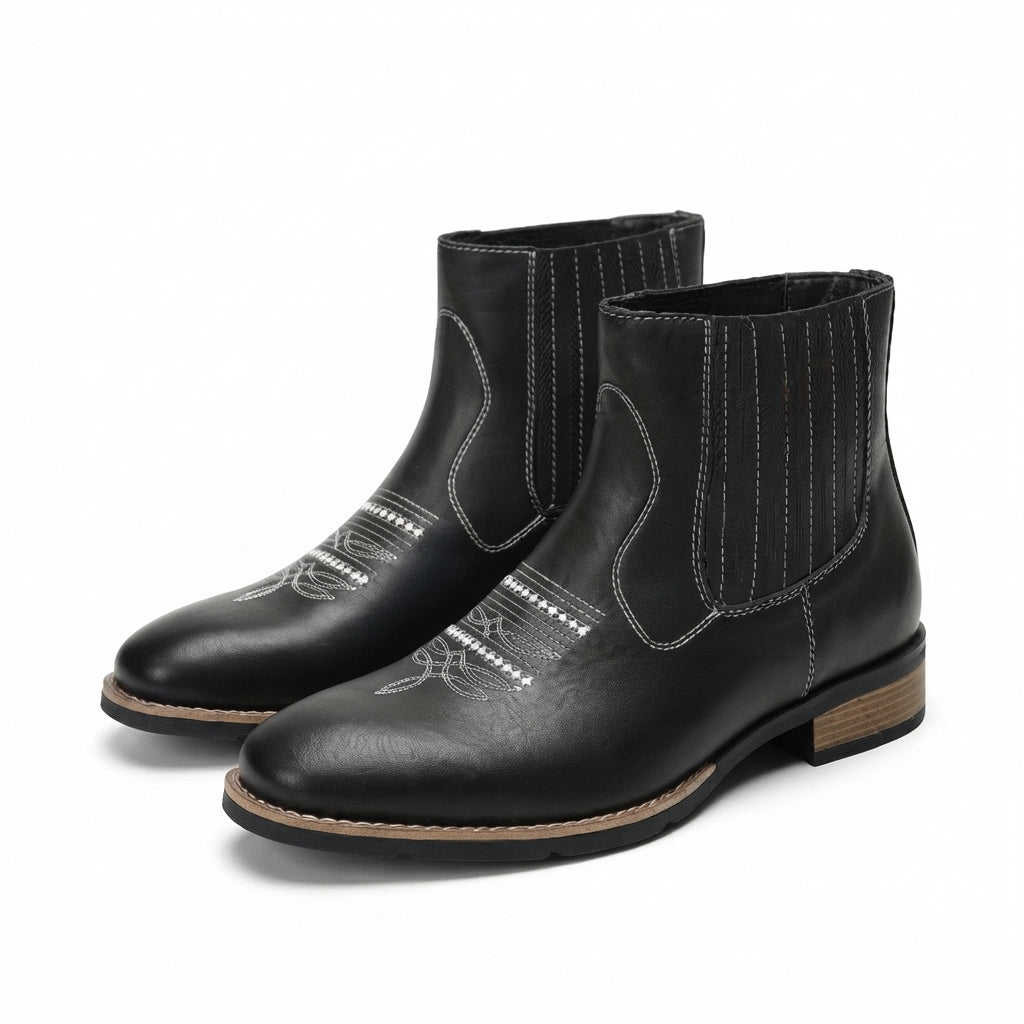 Men's Rugged Leather Chelsea Boots