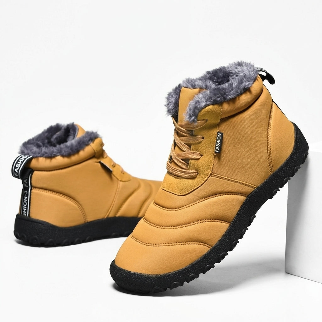 Men's Cosy Lace-Up Snow Boots