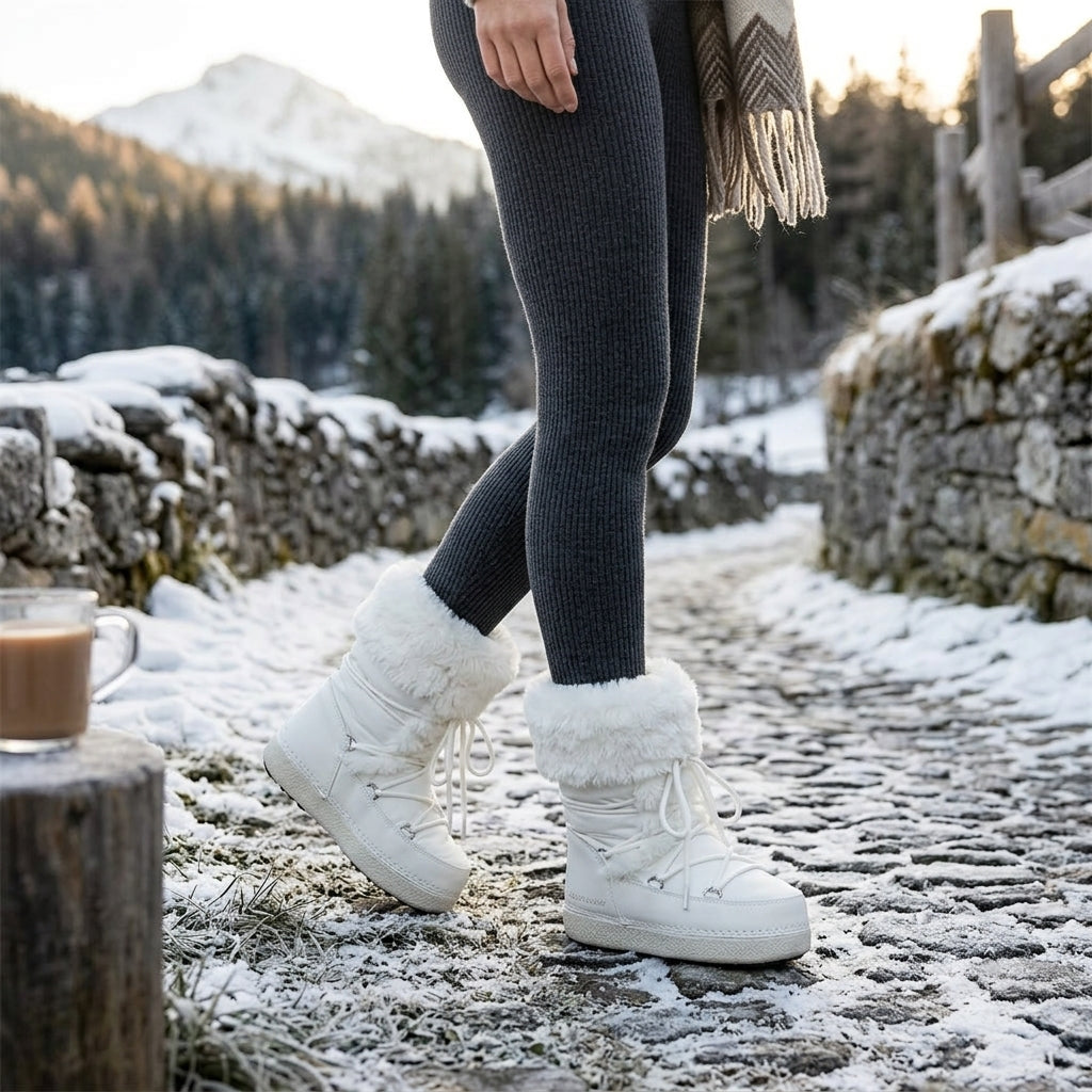 Women's Cosy Lace-Up Snow Boots