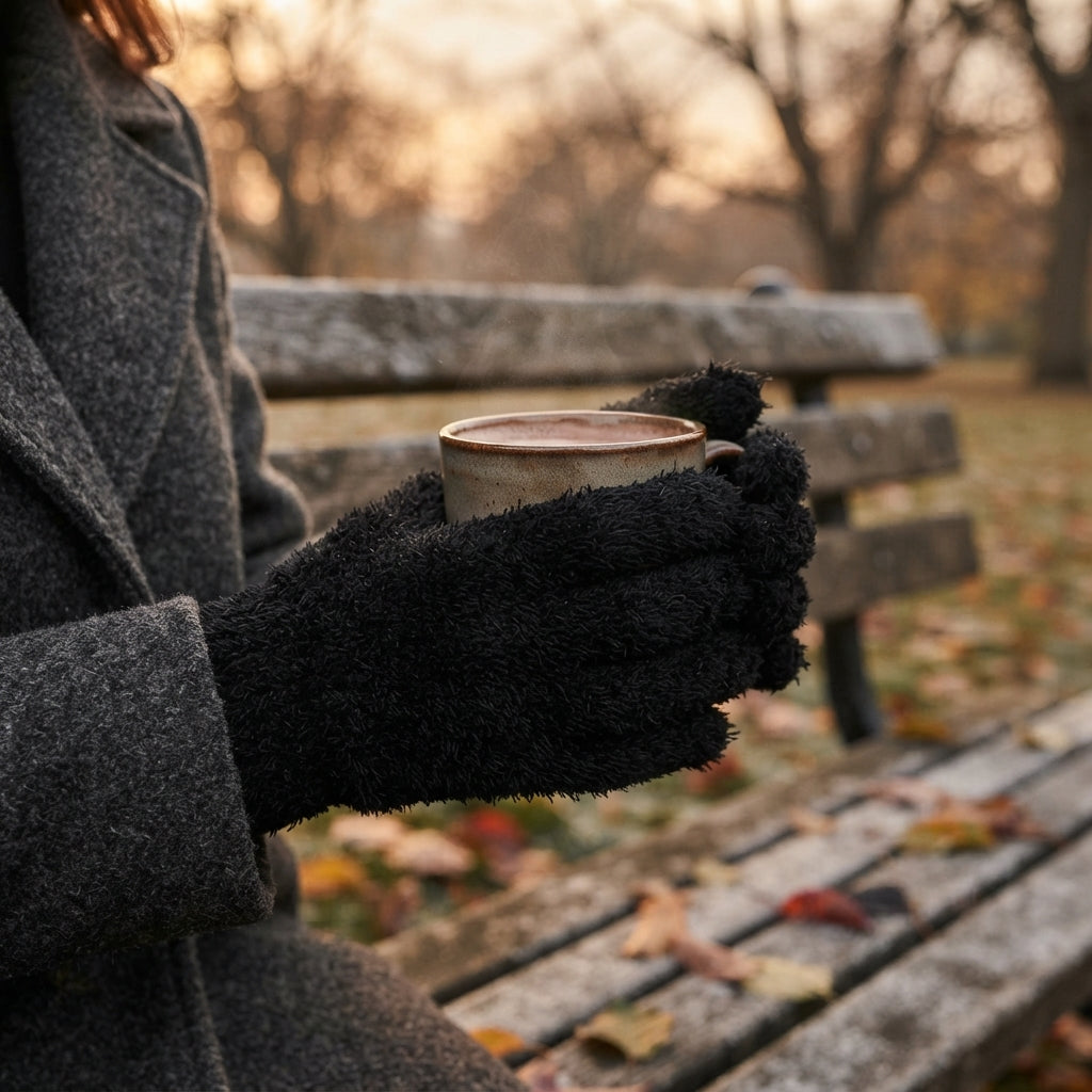 Women's Cosy Plush Five-Finger Winter Gloves