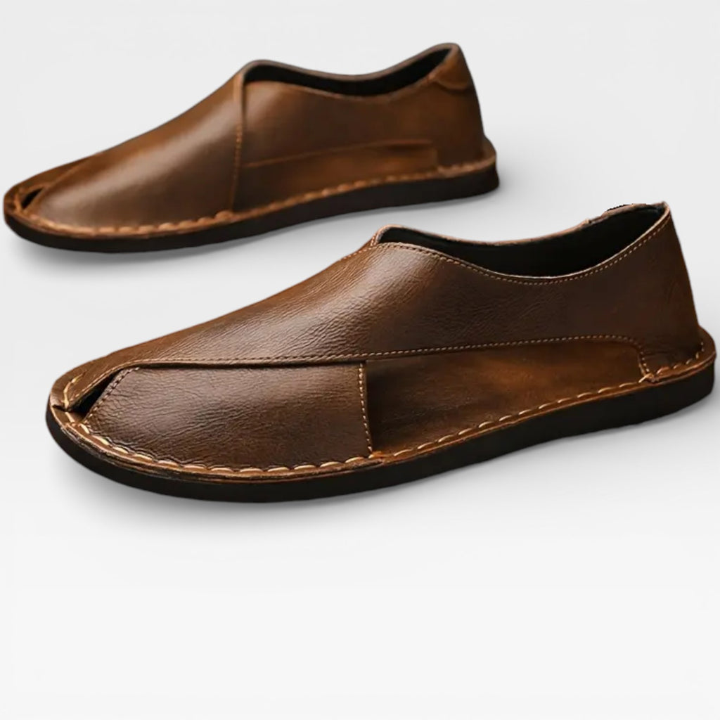Men’s Classic Leather Sandals – Smart Casual Wear