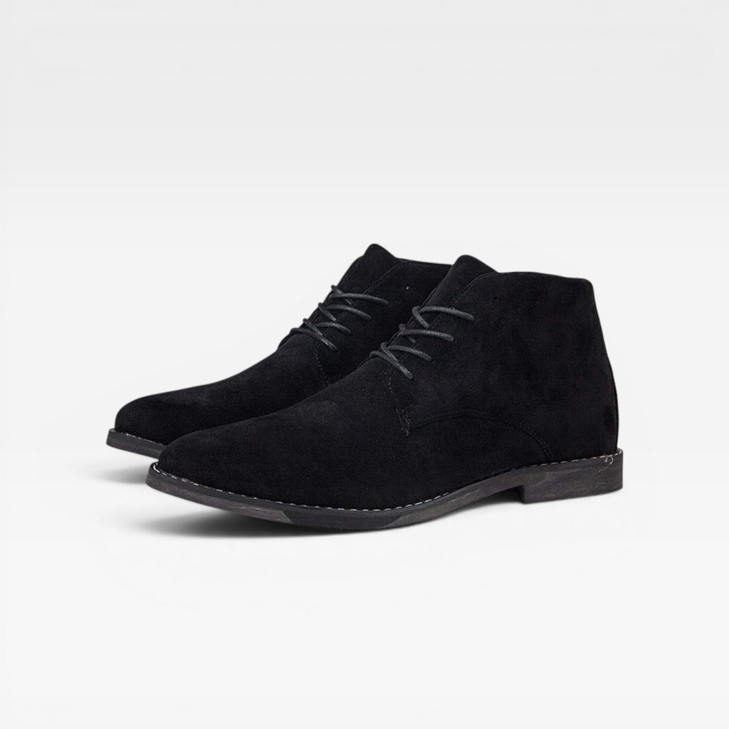 Bottes désert en daim pour hommes – Bottines classiques à lacets cheville Chukka