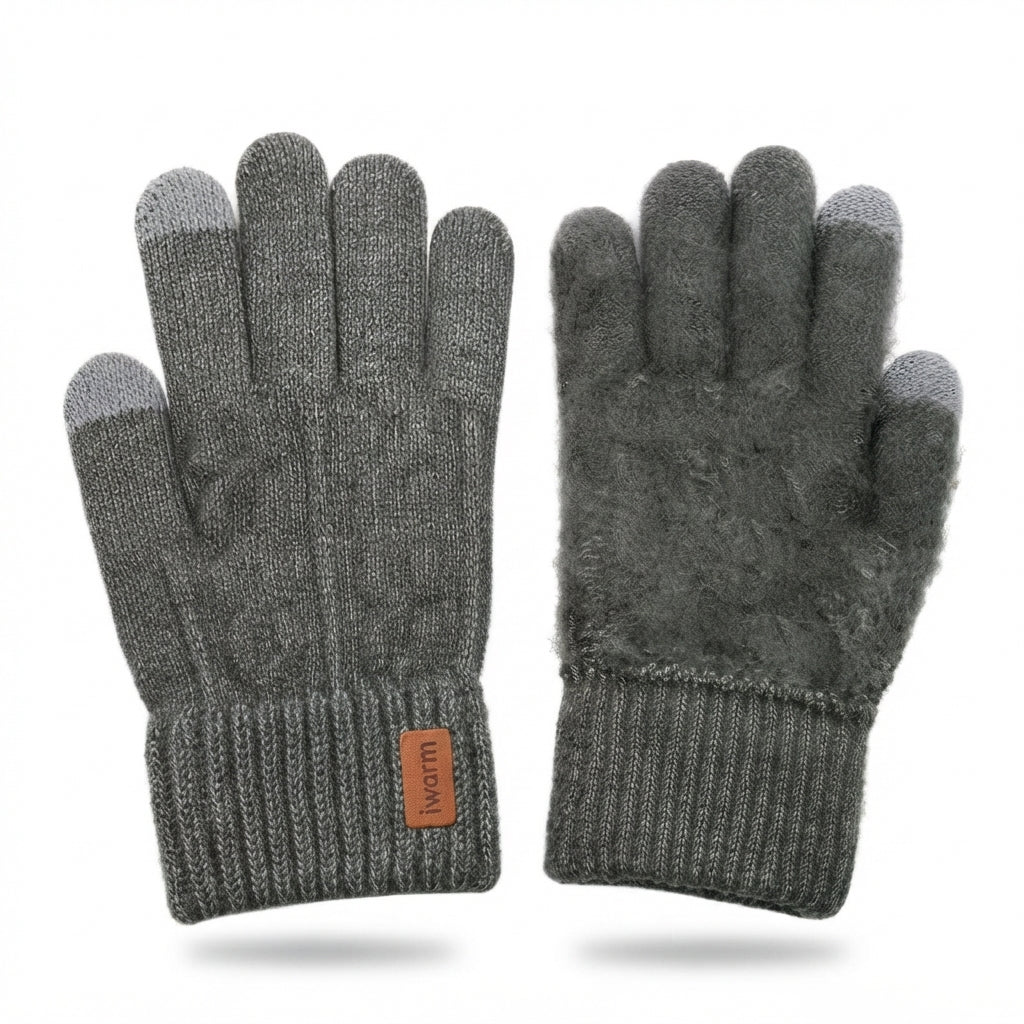 Unisex Cosy Touchscreen Knit Gloves