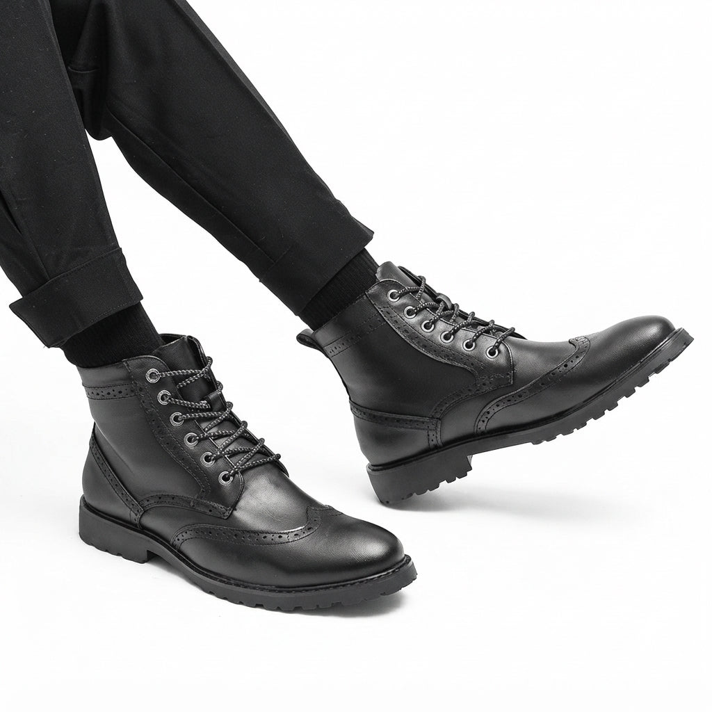 Men's Classic Leather Combat Boots