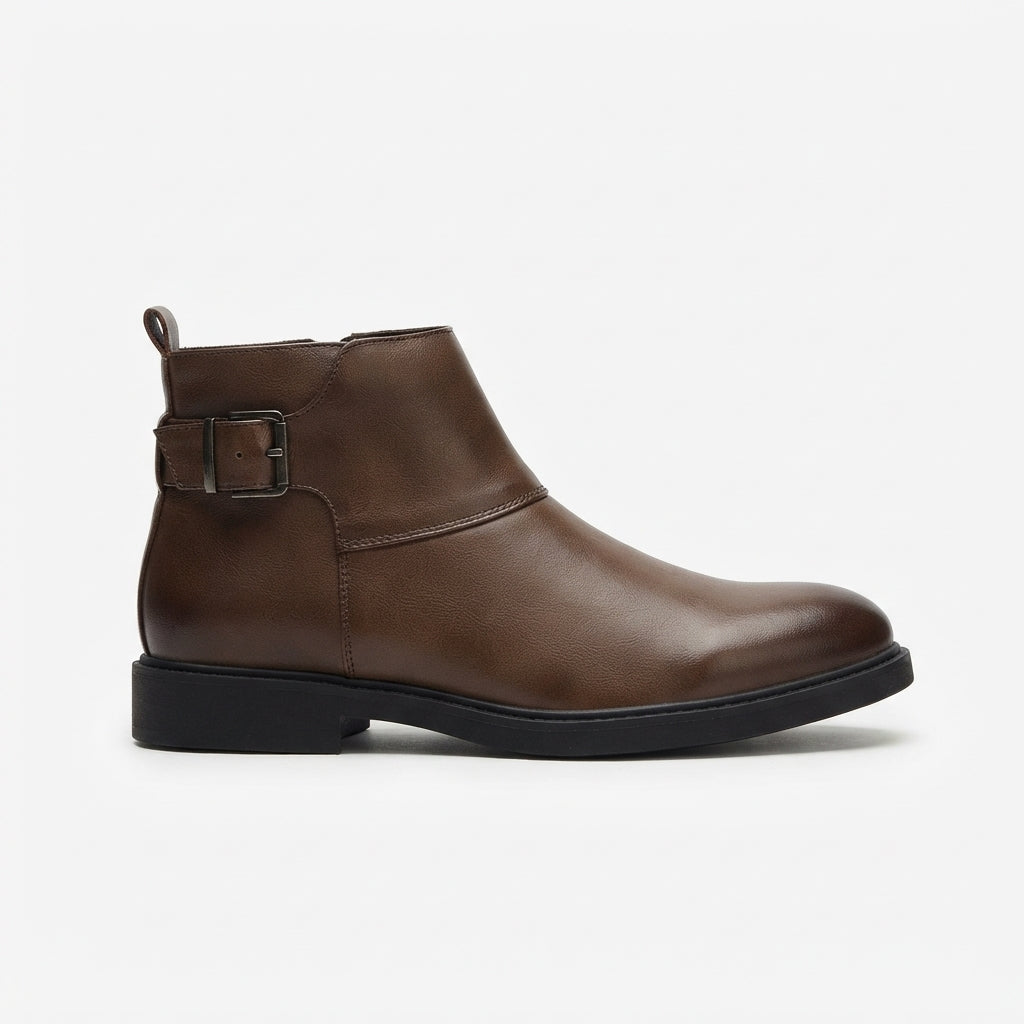 Men's Effortless Leather Ankle Boots