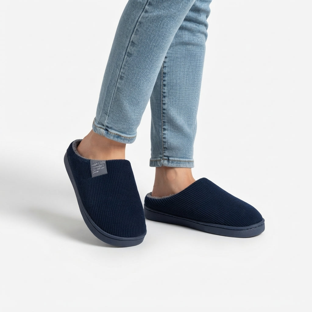 Women's Cosy Ribbed Slippers