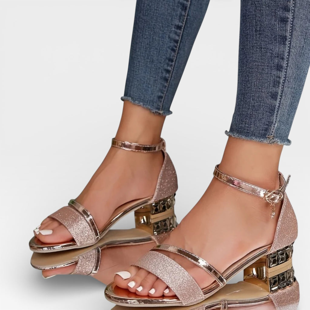 Women’s Low Block Heel Slingback Sandals