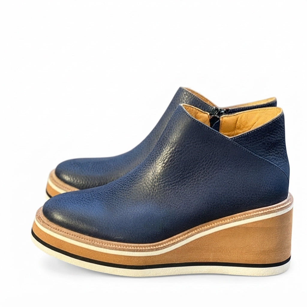 Women's Polished Platform Ankle Boots