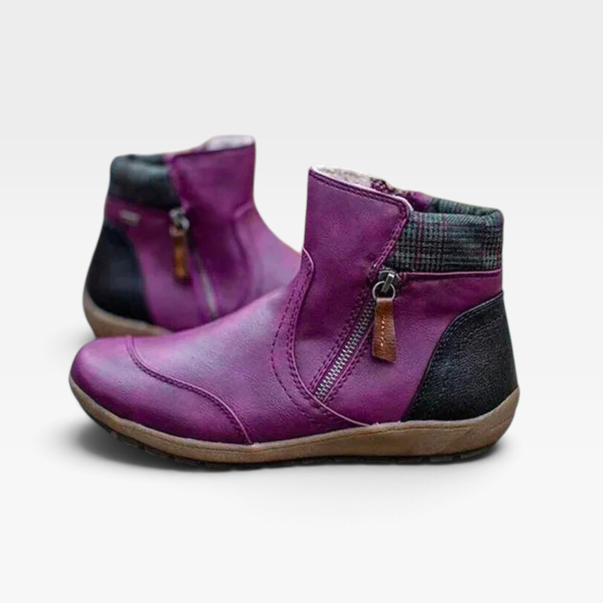 Women's Waterproof Leather Ankle Boots – Orthopedic Shoes