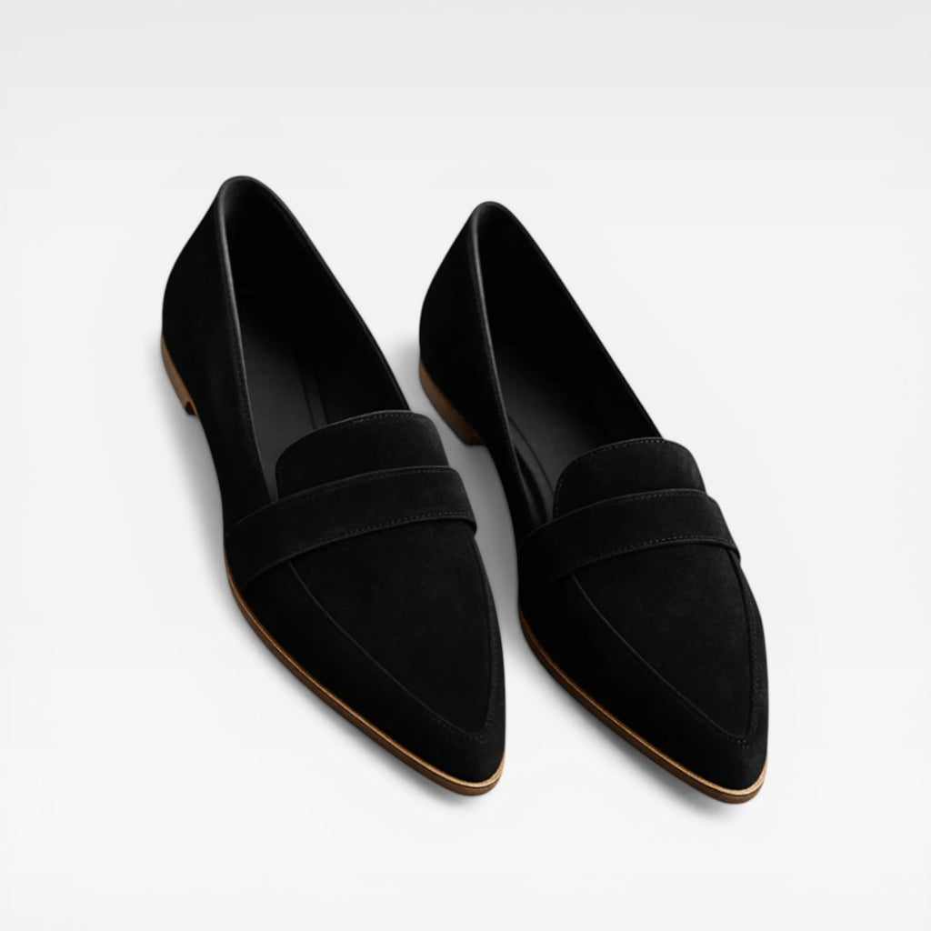 Women’s Pointed Toe Suede Loafers – Elegant Style