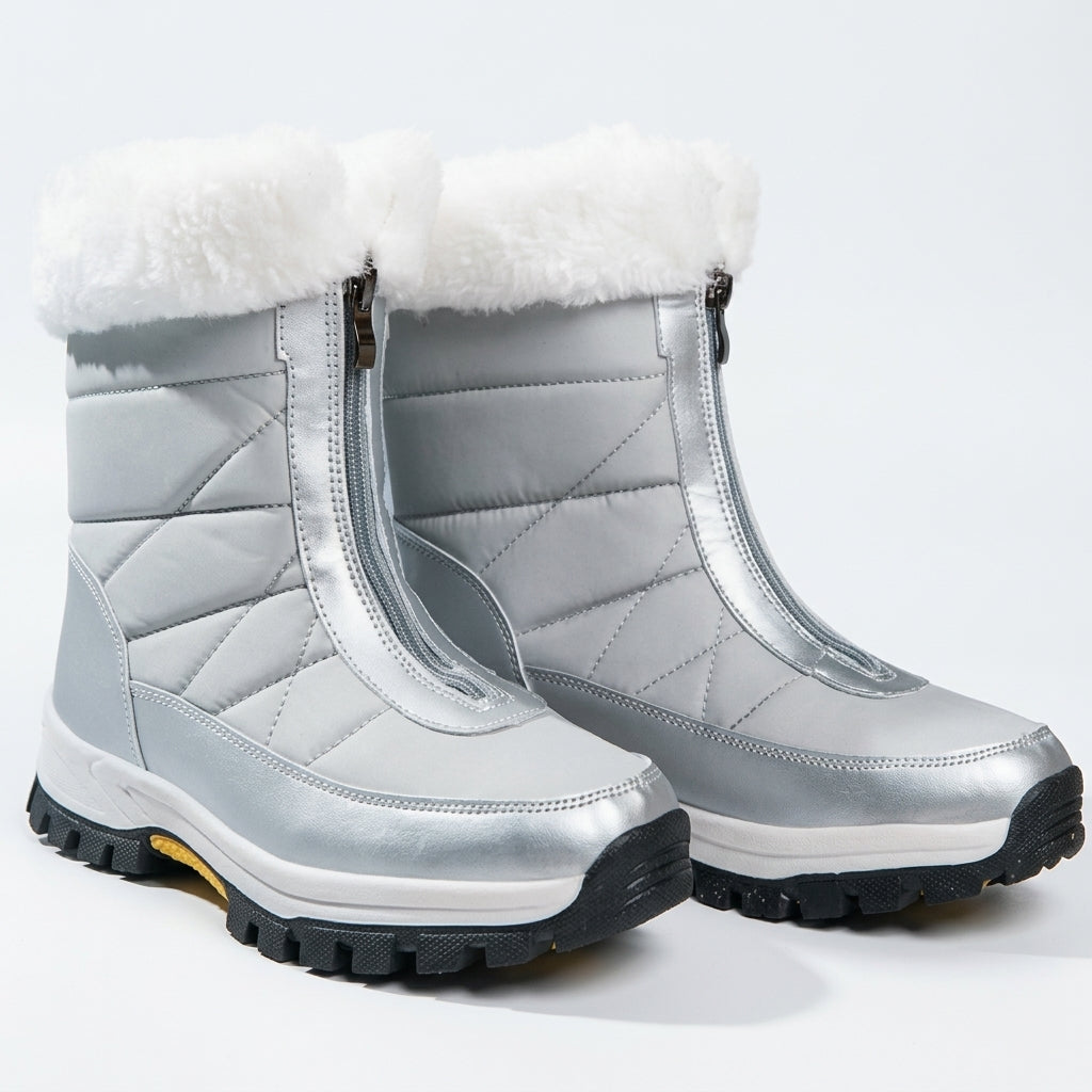 Women's Faux Fur Cuff Ankle Boots