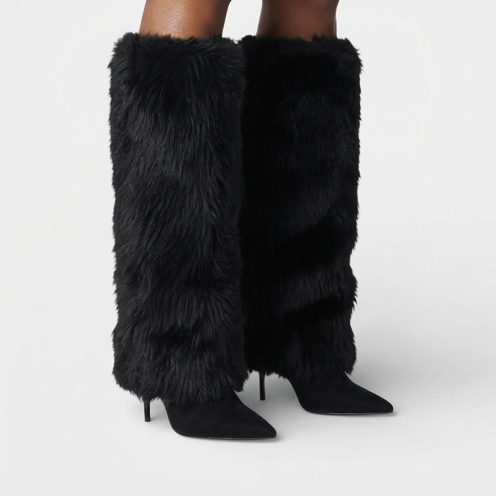 Women's Elegant Pointed Toe Knee High Boots
