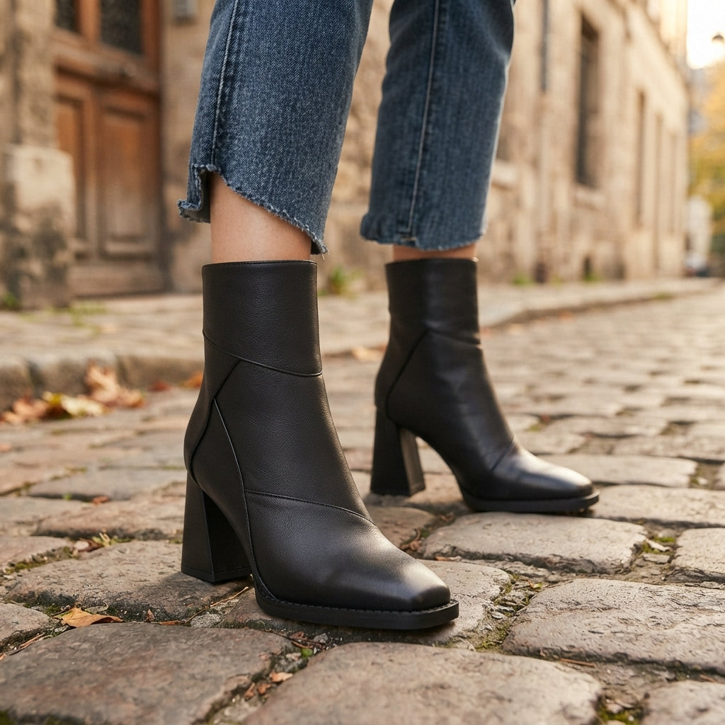 Women's Elegant Heeled Ankle Boots